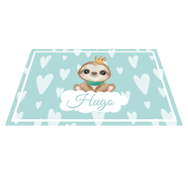 Children placemat cute sloth design - TenStickers