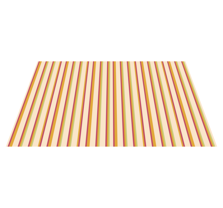 Retro pastel striped pattern modern placemats - TenStickers