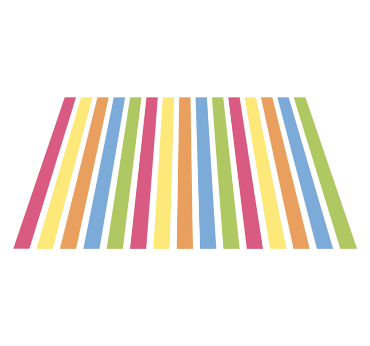 Modern placemat colorful striped design - TenStickers