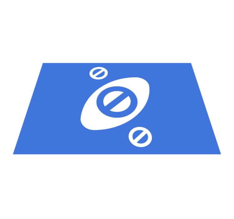 Modern placemat in minimalist blue accent - TenStickers