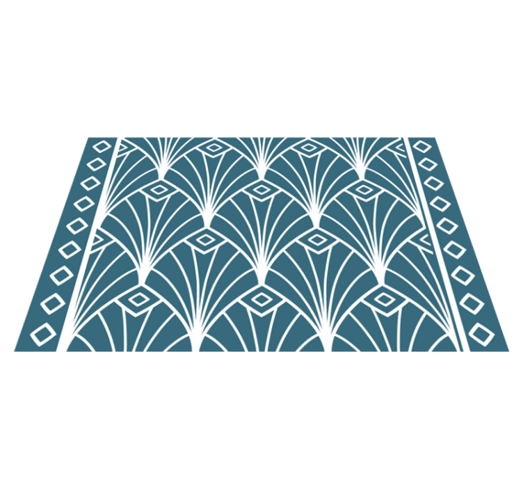 Modern placemat with elegant floral design - TenStickers