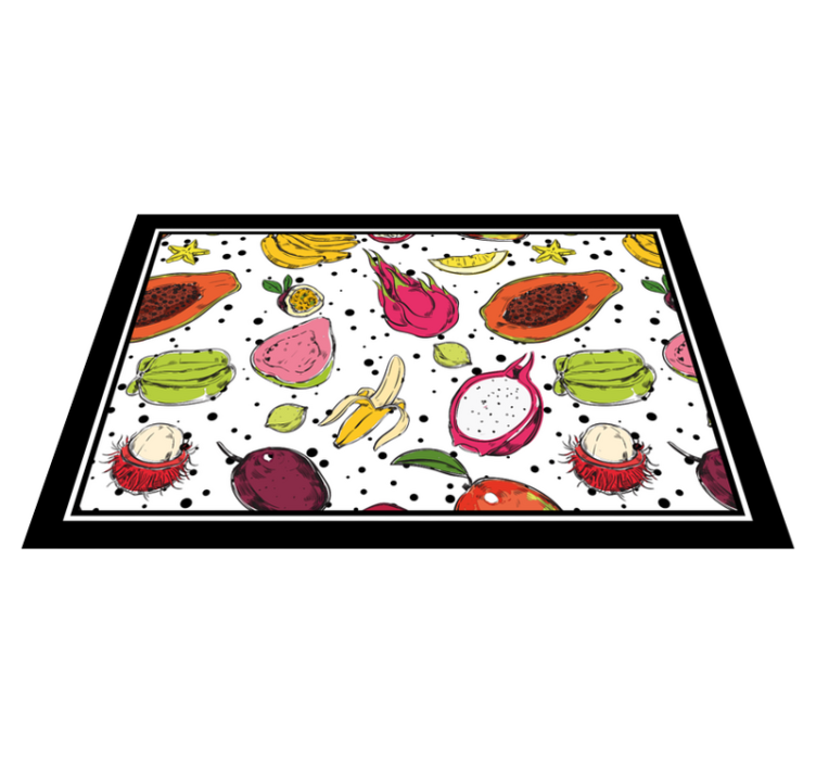 Original placemat vibrant fruit design - TenStickers