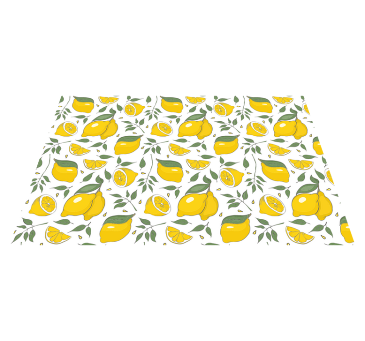 Original placemat with vibrant lemon design - TenStickers