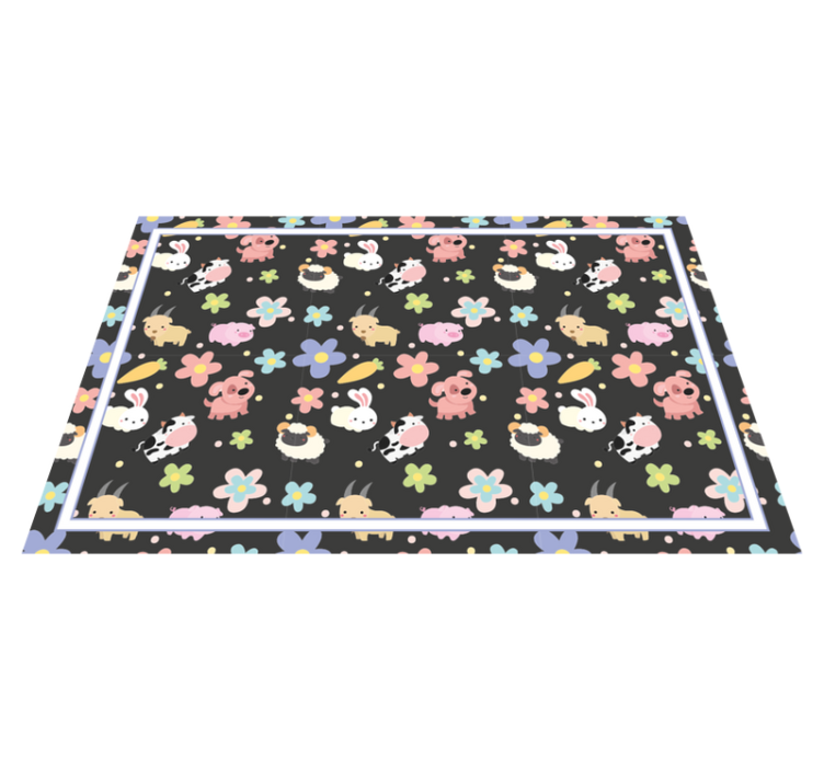 Children placemat with enchanting creature art - TenStickers