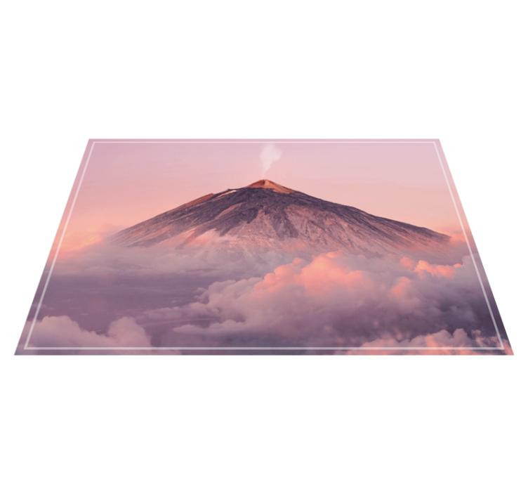 Volcano peak aesthetic original placemats - TenStickers
