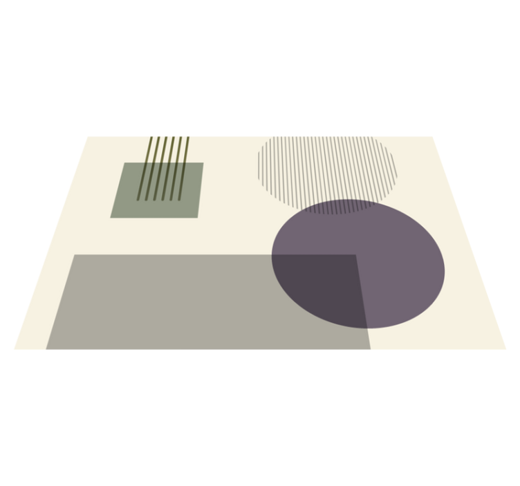 Modern placemat with geometric shapes design - TenStickers