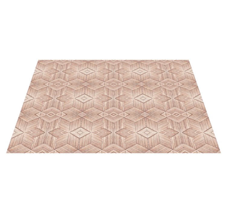 Geometric wood pattern placemat - TenStickers