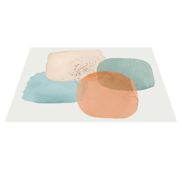 Muted color shapes placemat - TenStickers