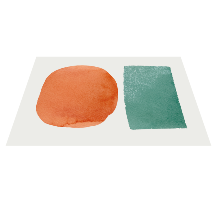 Abstract color blots placemat - TenStickers
