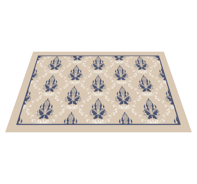 Graceful leaf design placemat - TenStickers