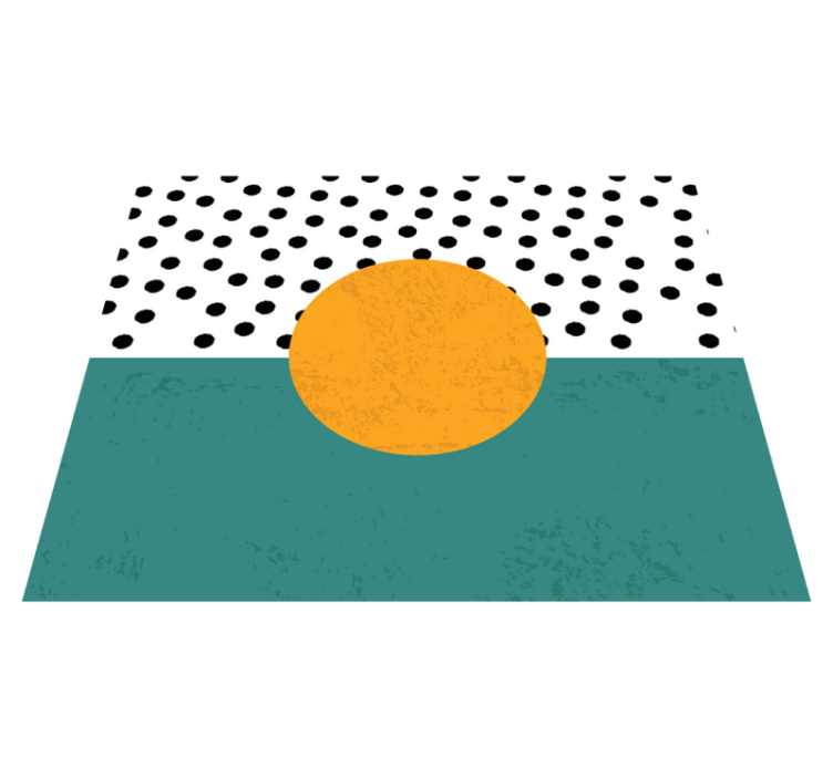 Modern placemat with bold polka dot design - TenStickers