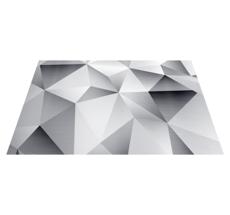 Modern placemat geometric metallic design - TenStickers