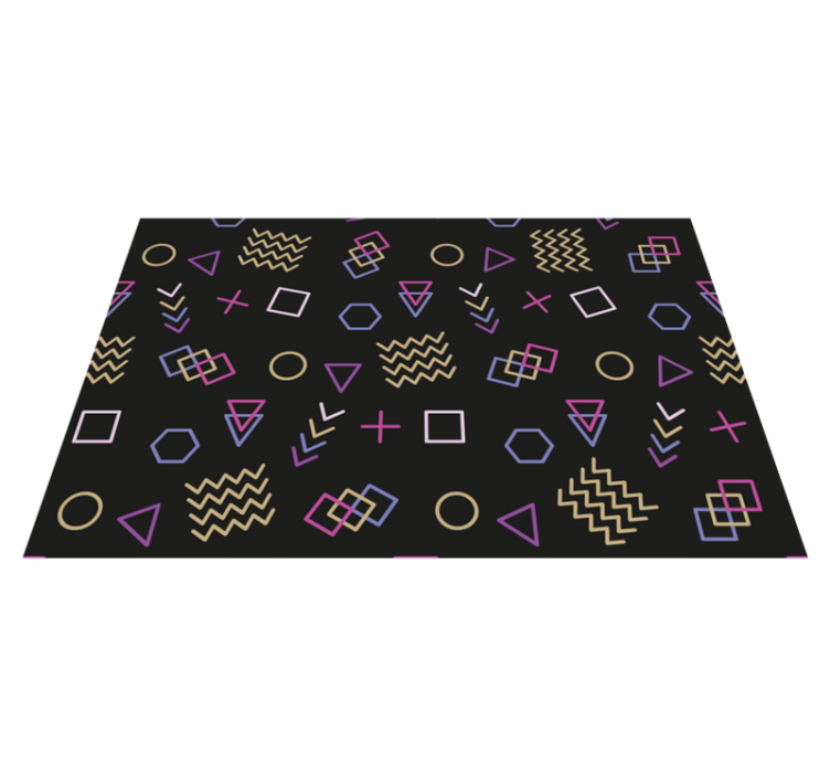 Modern placemat with geometric shape designs - TenStickers