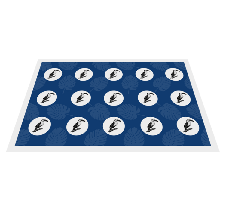 Original placemat tropical bird design - TenStickers