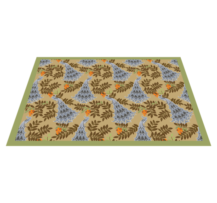 Customisable placemat floral motif table setting - TenStickers