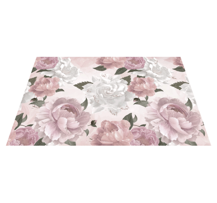 Provencal style peonies elegant placemats - TenStickers