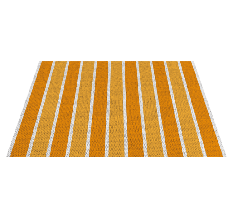 Modern placemat striped orange surface - TenStickers