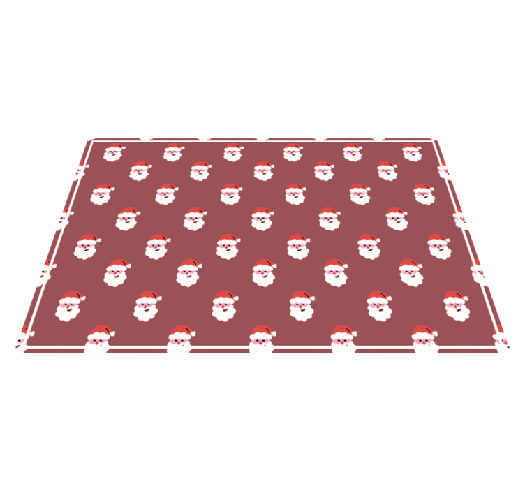 Christmas placemat with santa face design - TenStickers