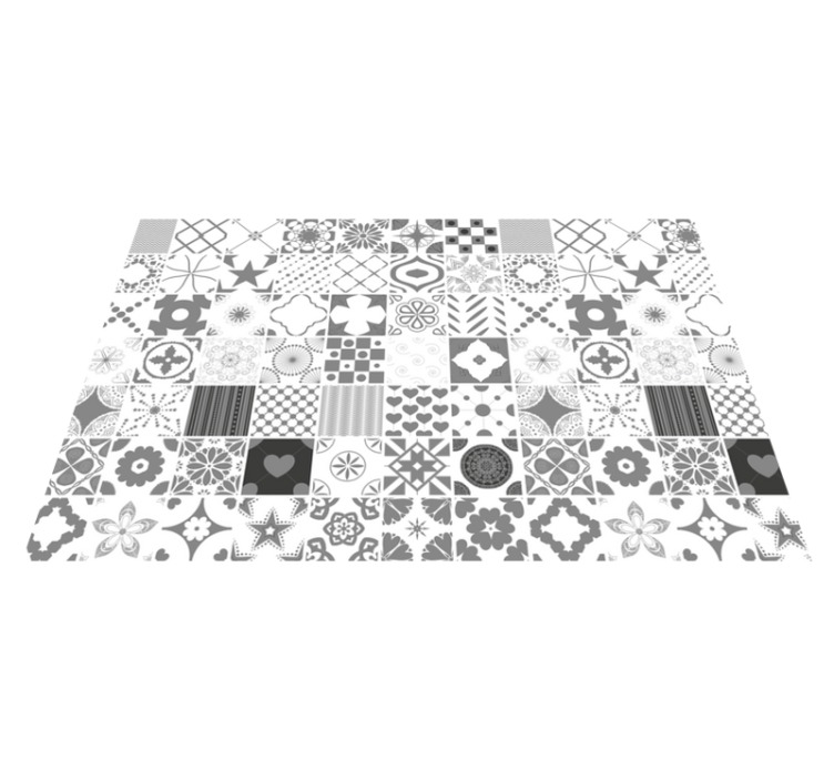 Placemat with patterned monochrome texture - TenStickers