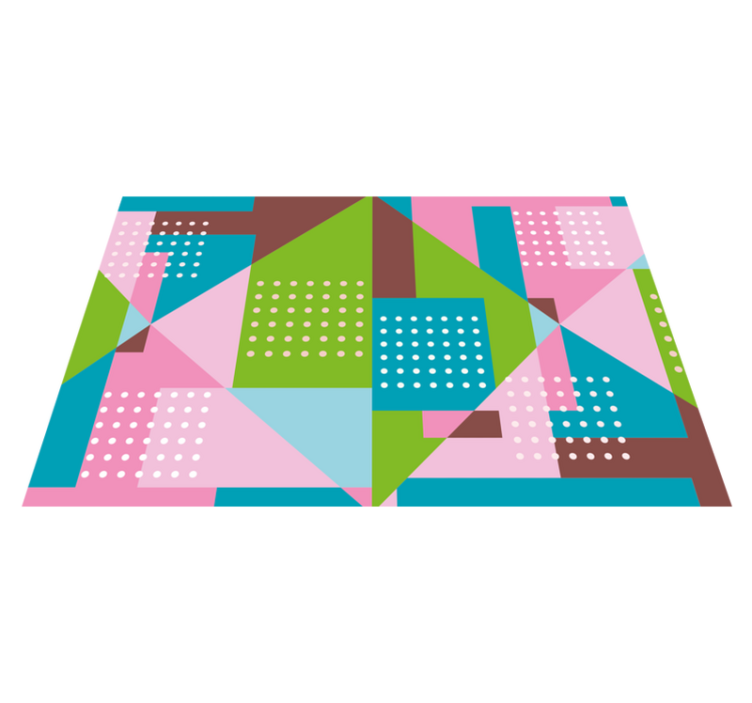 Modern placemat in vibrant geometric design - TenStickers