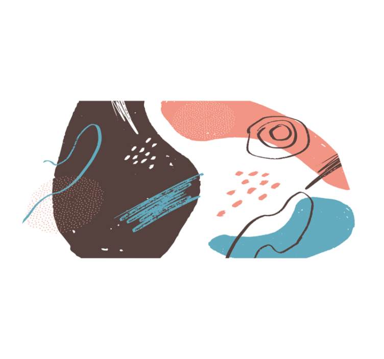 Modern placemat with bright abstract designs - TenStickers