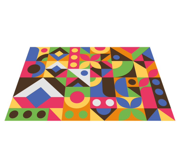 Colourful abstract style home placemats - TenStickers