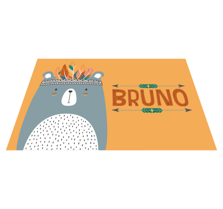 Children placemat with adorable bear design - TenStickers