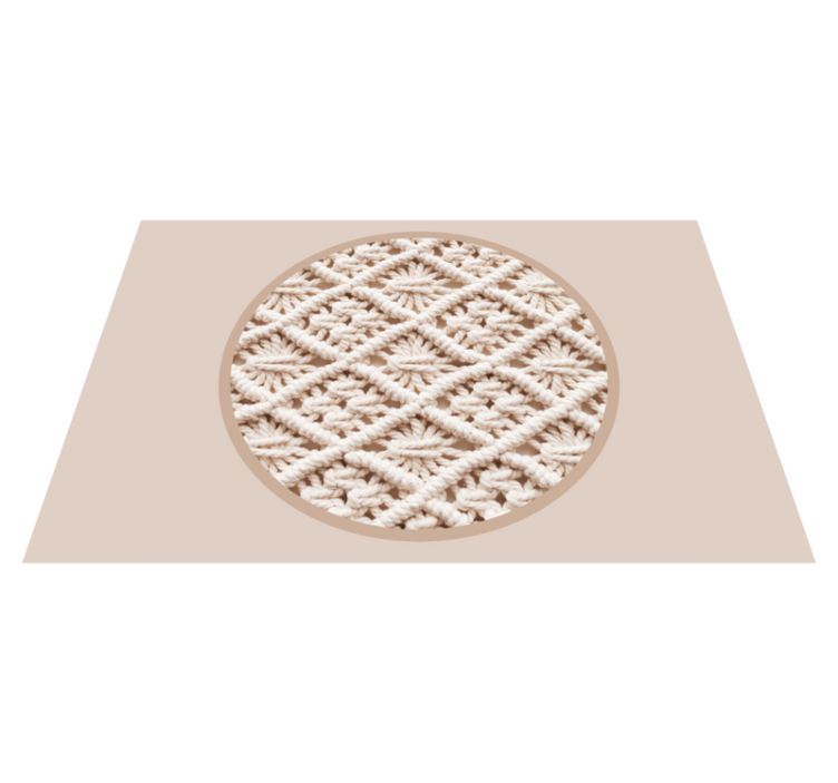 Placemat with elegant crochet design - TenStickers