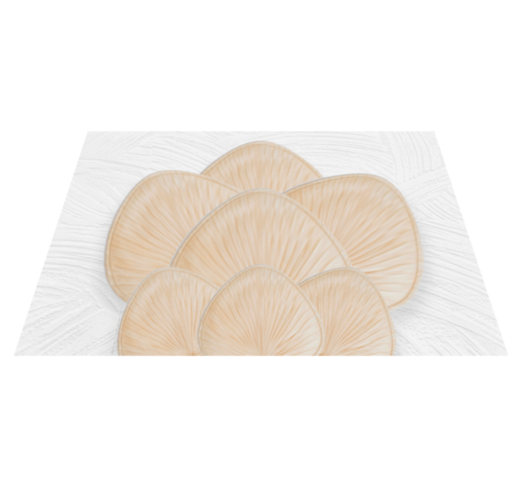Leaf patterned surface placemat - TenStickers