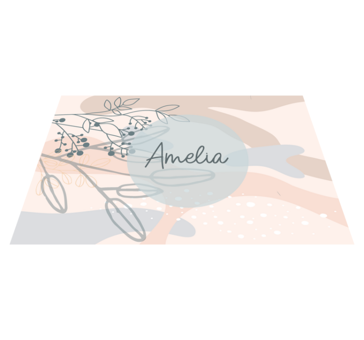 Customisable placemat personalized elegant style - TenStickers