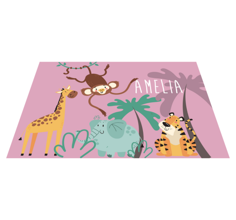"Boho" kids jungle children placemats - TenStickers