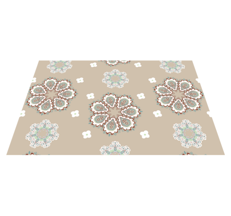 Placemat with elegant floral designs - TenStickers