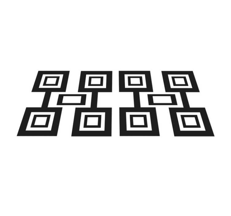 Modern placemat with contemporary square design - TenStickers