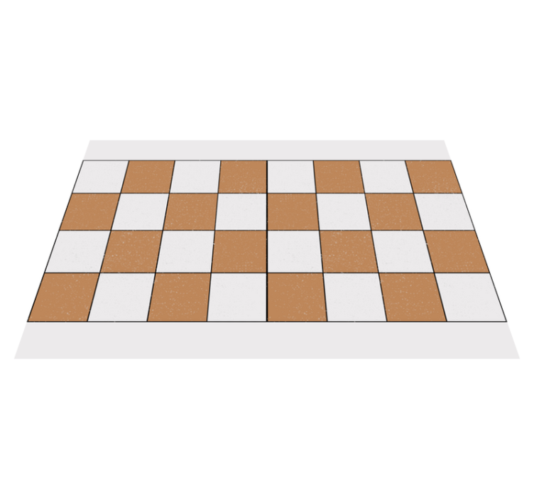 Placemat checkerboard pattern design - TenStickers