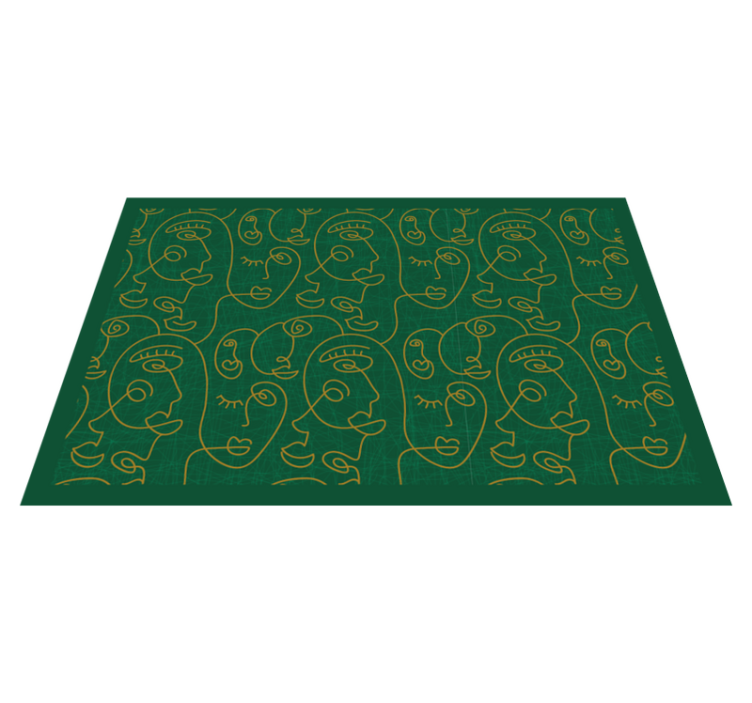 Original placemat abstract face design - TenStickers