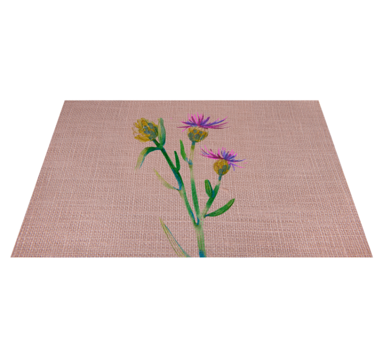 Thistle weaving vinyl placemat - TenStickers