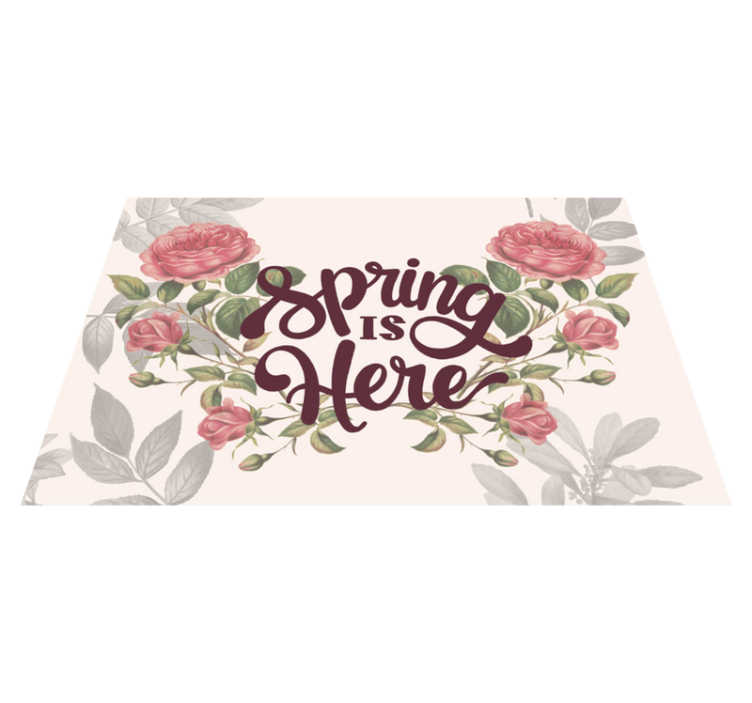 Spring is here Placemat for home - TenStickers
