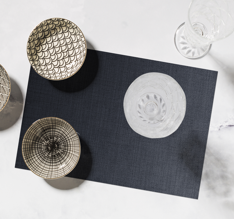 Black background with stripes home placemats - TenStickers