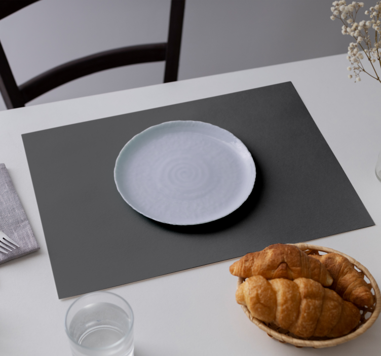 Cracked pepper vinyl Placemats - TenStickers