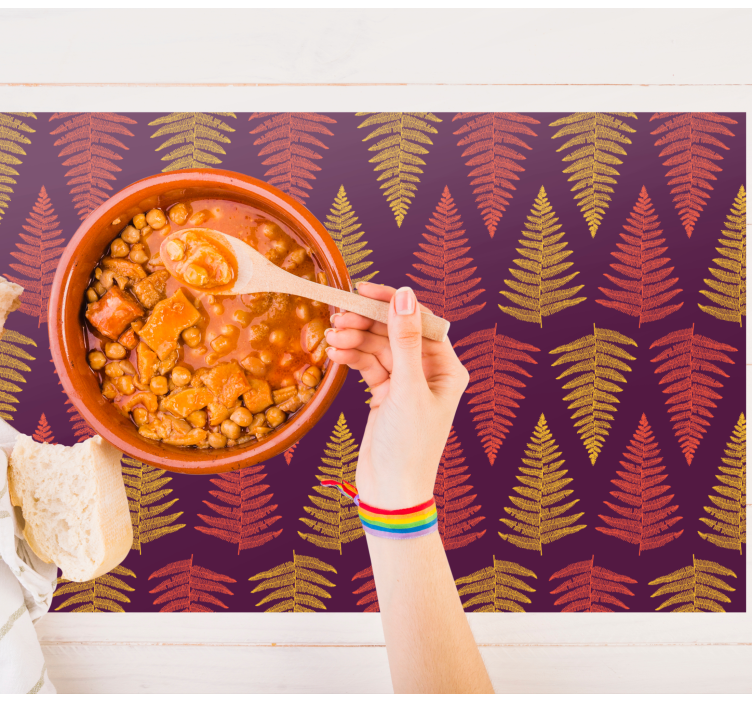 Fern leaves original placemats - TenStickers