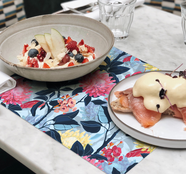 Floral meadow on the sky original placemats - TenStickers