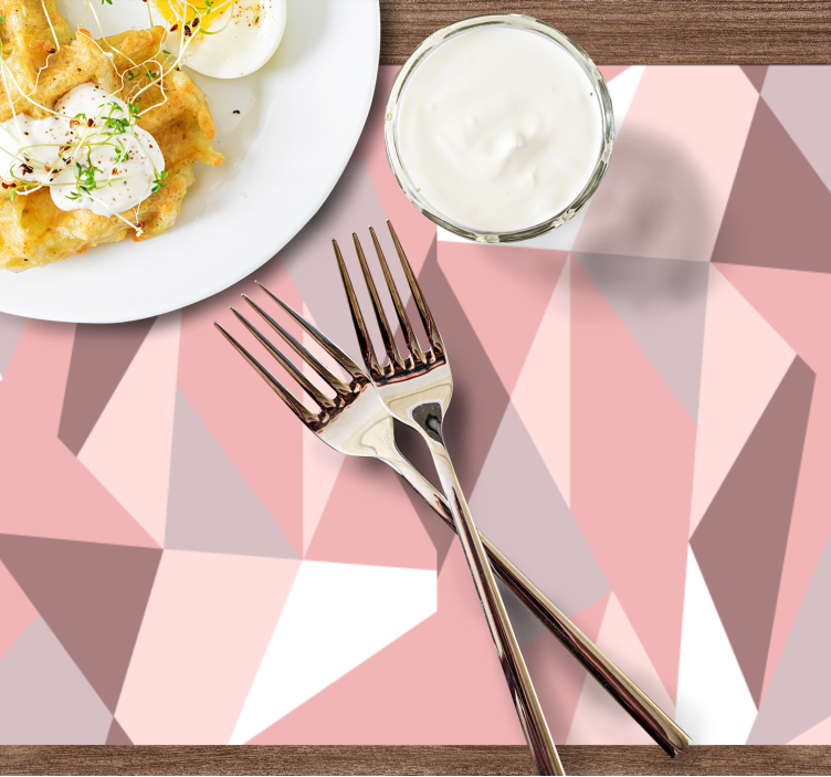 Geometric Shapes Background modern placemat - TenStickers