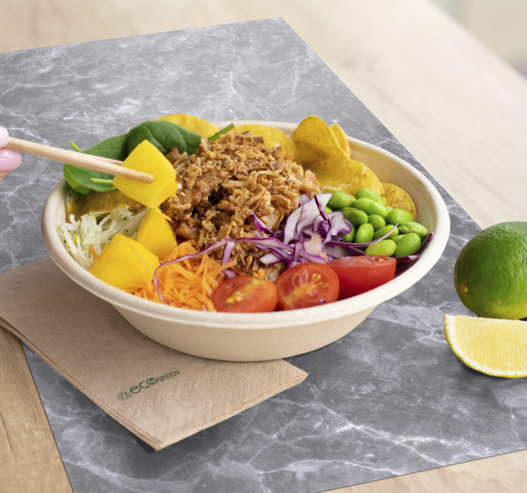 Simple Marble Modern Placemats - TenStickers