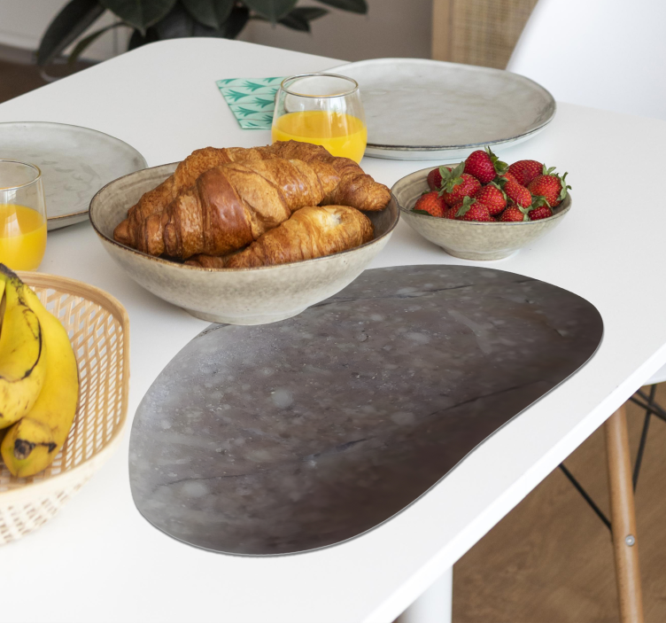 Textured stone table placemats - TenStickers