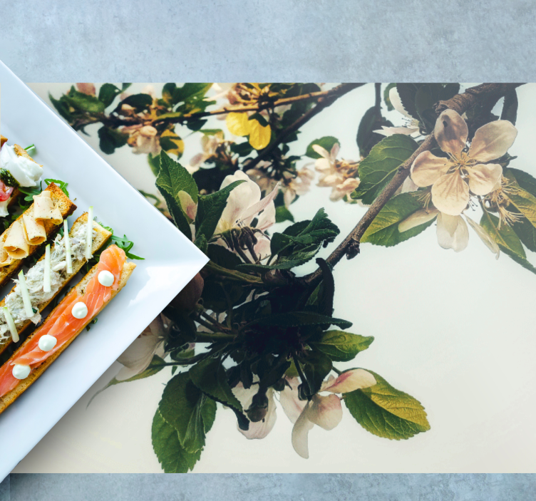 Yellowed vintage style design modern placemats - TenStickers