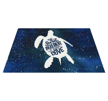 Turtle with galaxy pattern turtle vinyl placemats - TenStickers