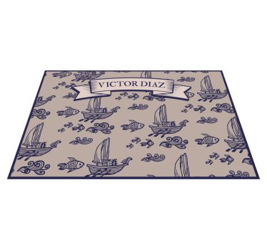 Original placemat sailing motif design - TenStickers