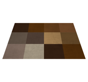 Brown squares pattern elegant vinyl placemats - TenStickers