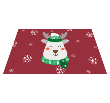 Christmas deer place-mat for children Christmas - TenStickers