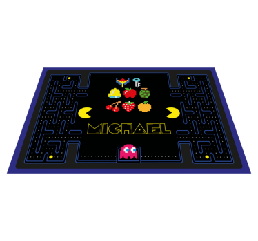Pac Man game children vinyl placemats - TenStickers